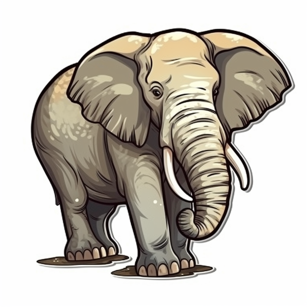 Elephant Vinyl Decal Sticker for Car, Laptop, Tumbler and more # 1926