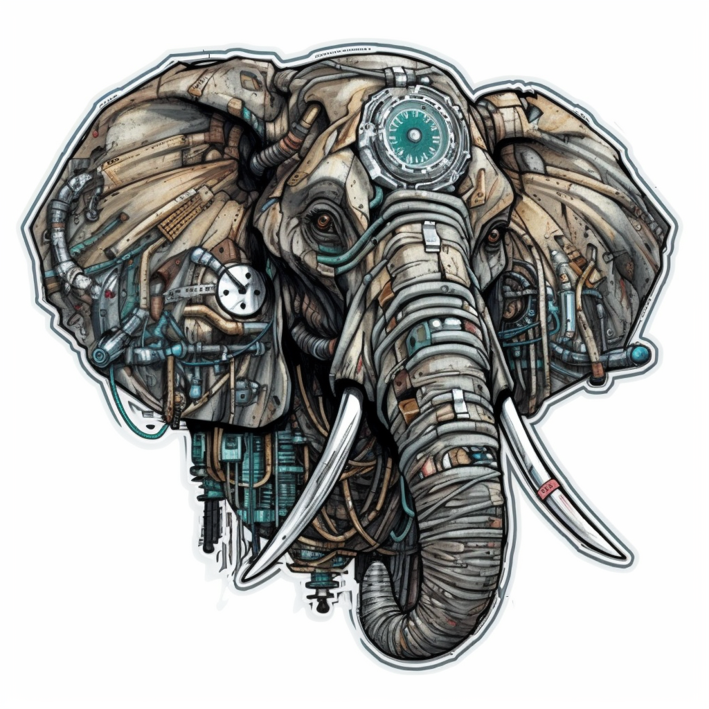 Elephant Vinyl Decal Sticker for Car, Laptop, Tumbler and more # 1942