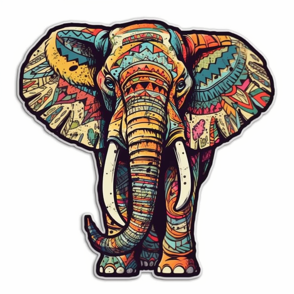 Elephant Vinyl Decal Sticker for Car, Laptop, Tumbler and more # 1956