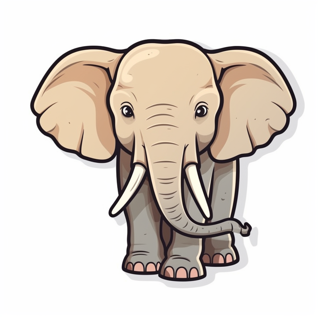 Elephant Vinyl Decal Sticker for Car, Laptop, Tumbler and more # 002448