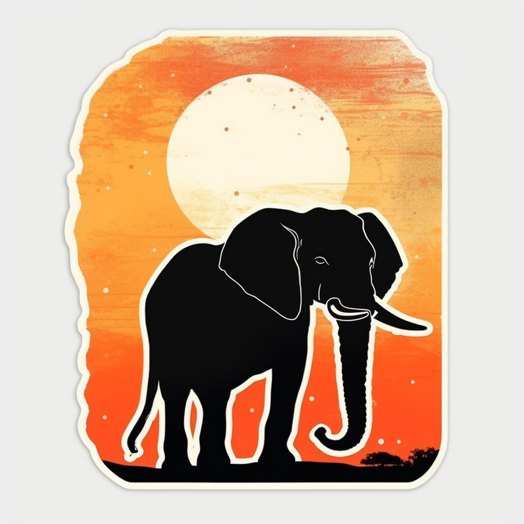 Elephant Vinyl Decal Sticker for Car, Laptop, Tumbler and more # 1929
