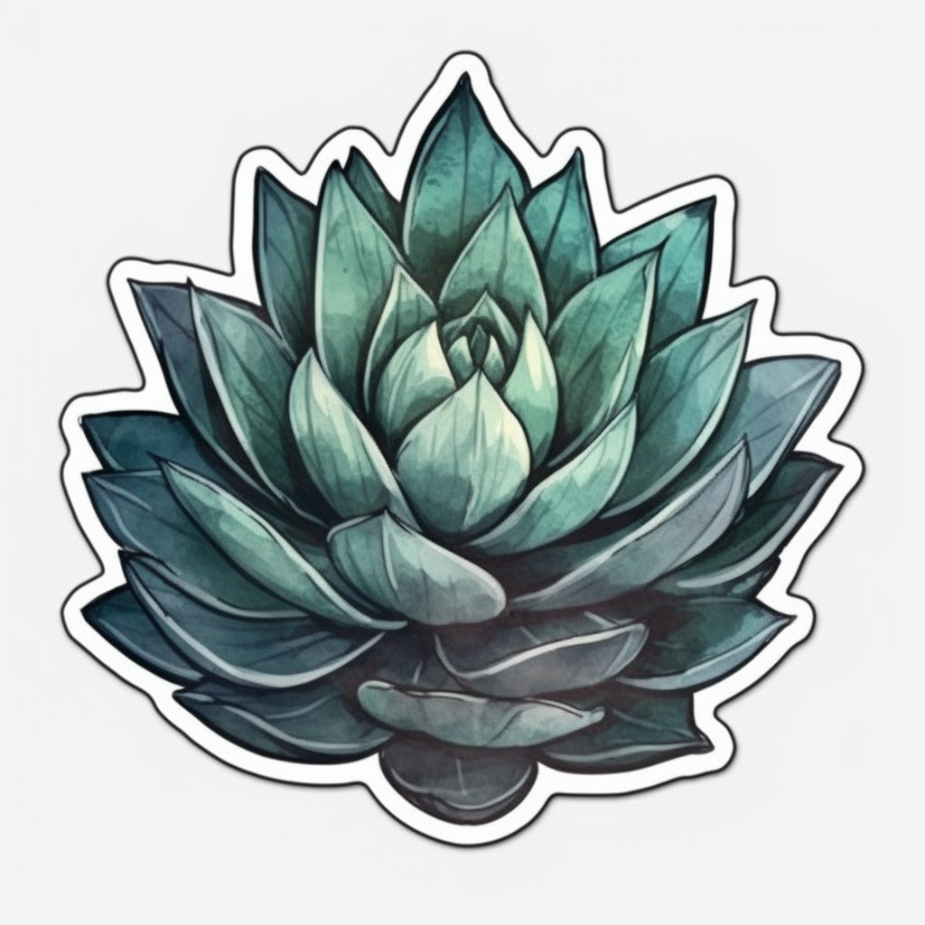 Agave Succulent Vinyl Decal Sticker for Car, Laptop, Tumbler and more # 006605