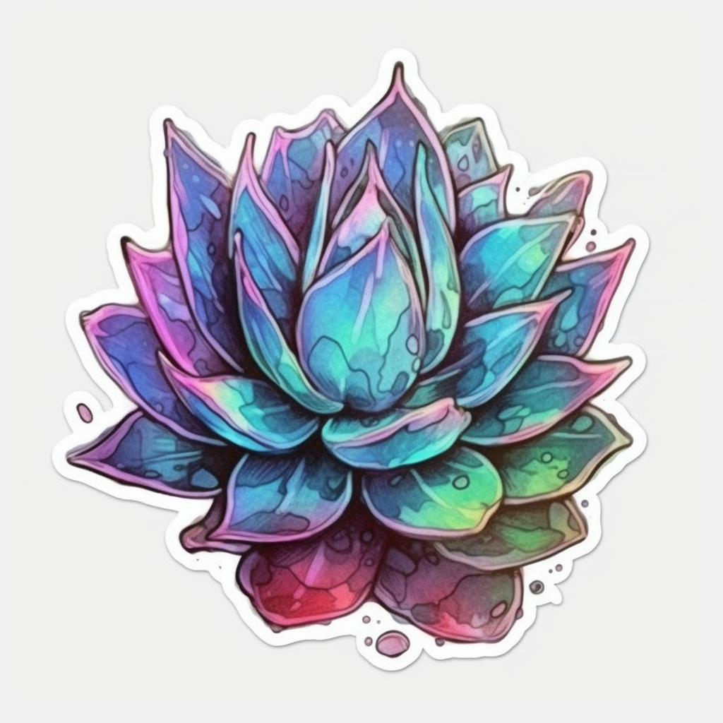 Agave Succulent Vinyl Decal Sticker for Car, Laptop, Tumbler and more # 006628