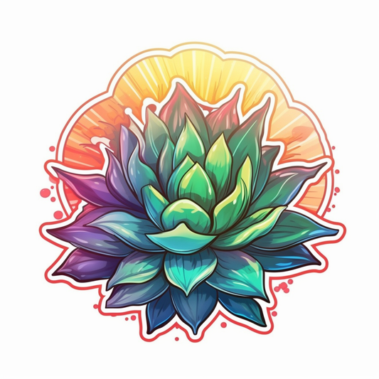 Aloe Succulent Vinyl Decal Sticker for Car, Laptop, Tumbler and more # 006781
