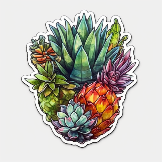 Aloe Succulent Vinyl Decal Sticker for Car, Laptop, Tumbler and more # 006784