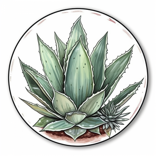 Aloe Succulent Vinyl Decal Sticker for Car, Laptop, Tumbler and more # 006788