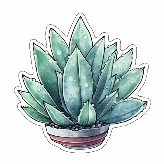 Aloe Succulent Vinyl Decal Sticker for Car, Laptop, Tumbler and more # 006793