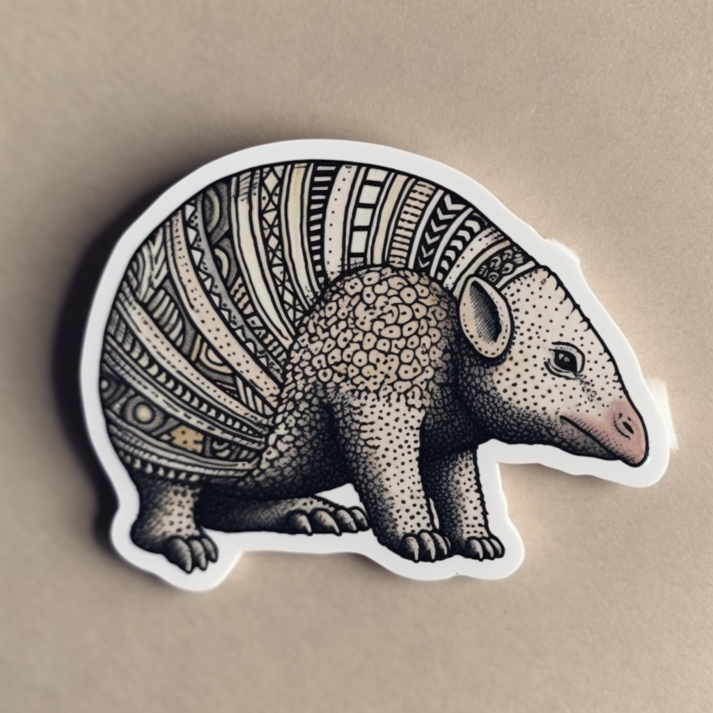 Armadillo Vinyl Decal Sticker for Car, Laptop, Tumbler and more # 007928