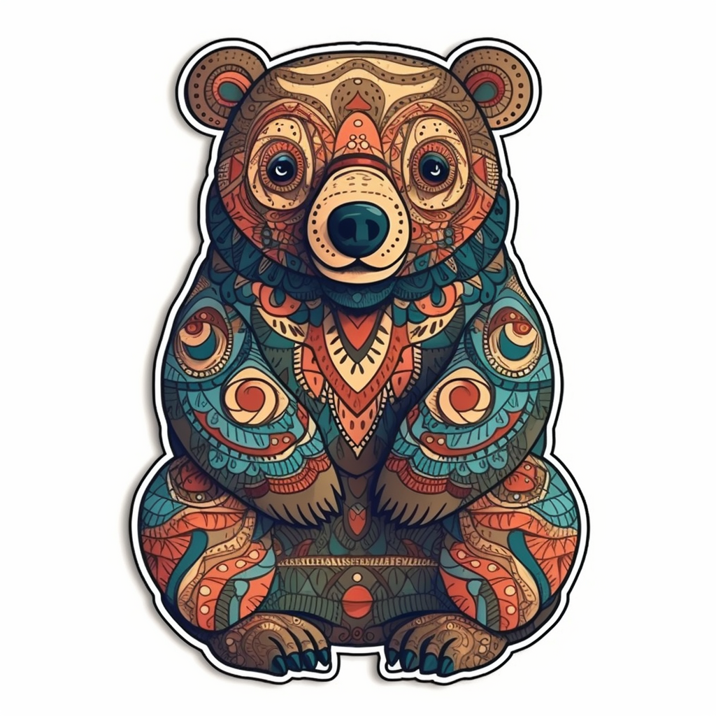 Bear Vinyl Decal Sticker for Car, Laptop, Tumbler and more # 00488