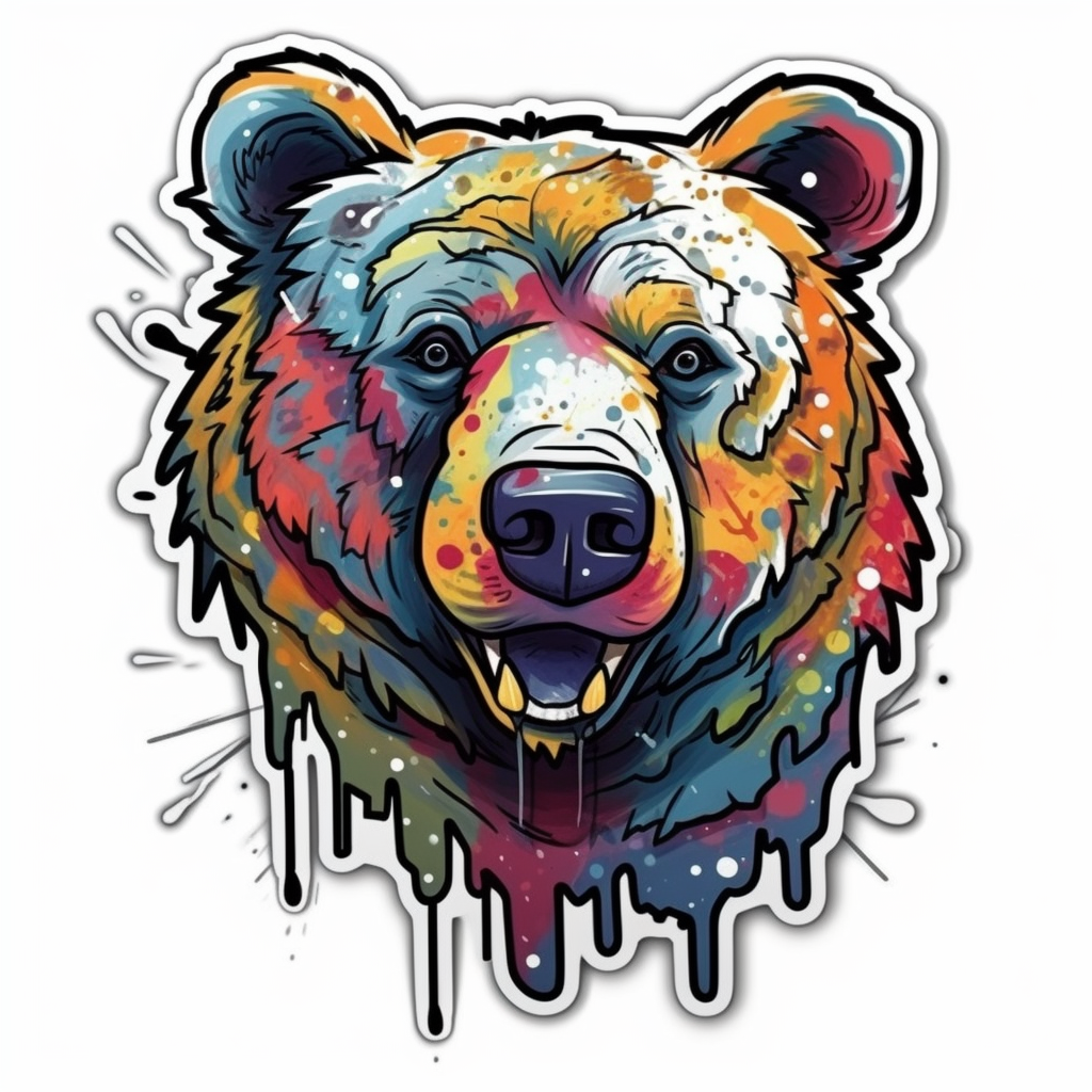 Bear Vinyl Decal Sticker for Car, Laptop, Tumbler and more # 00511