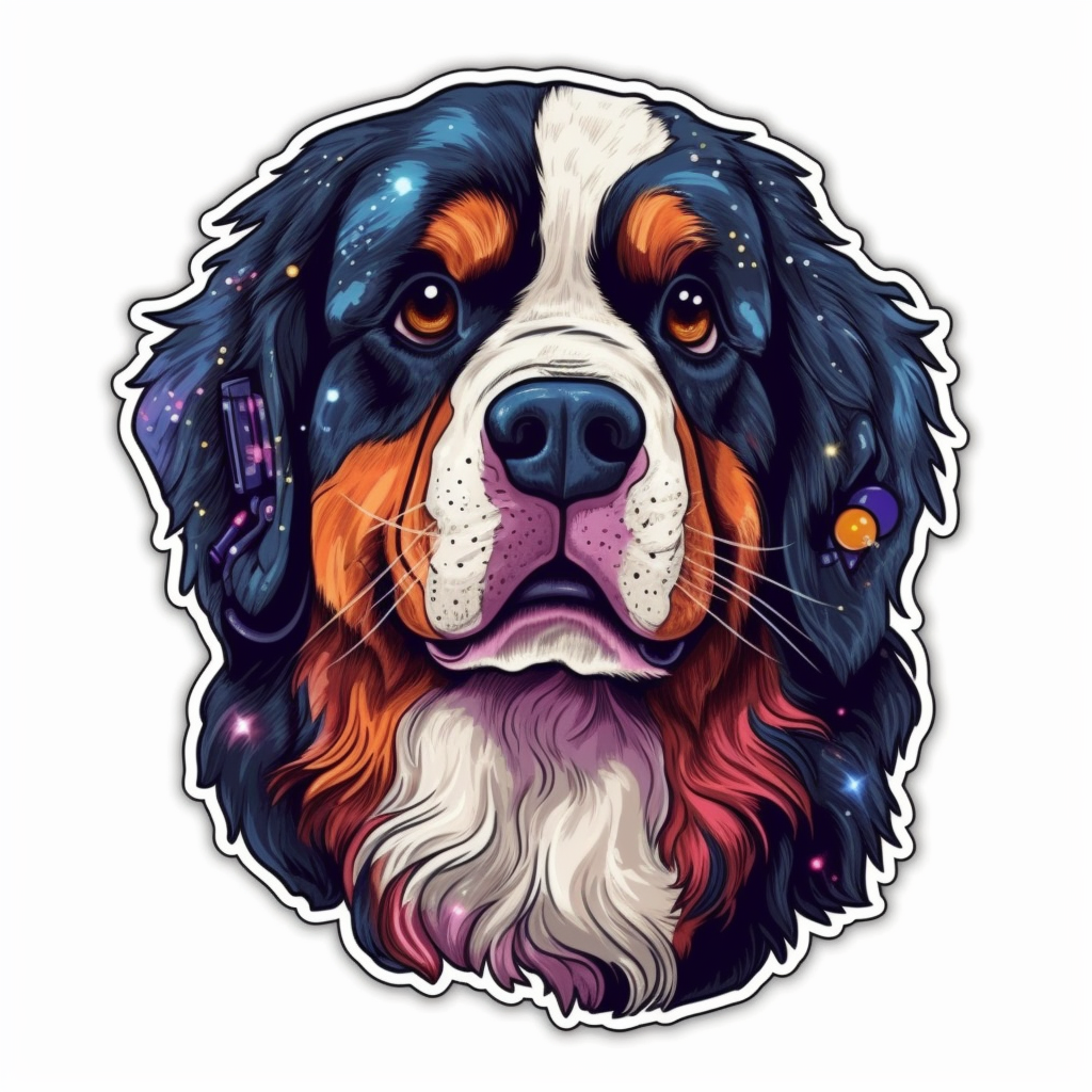 Bernese Mountain Dog Vinyl Decal Sticker for Car, Laptop, Tumbler and more # 007118