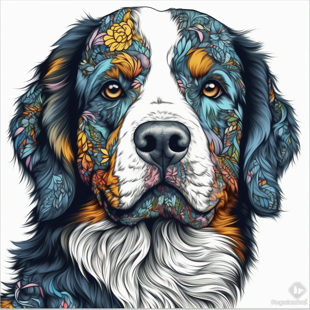 Bernese Mountain Dog Vinyl Decal Sticker for Car, Laptop, Tumbler and more # 007114