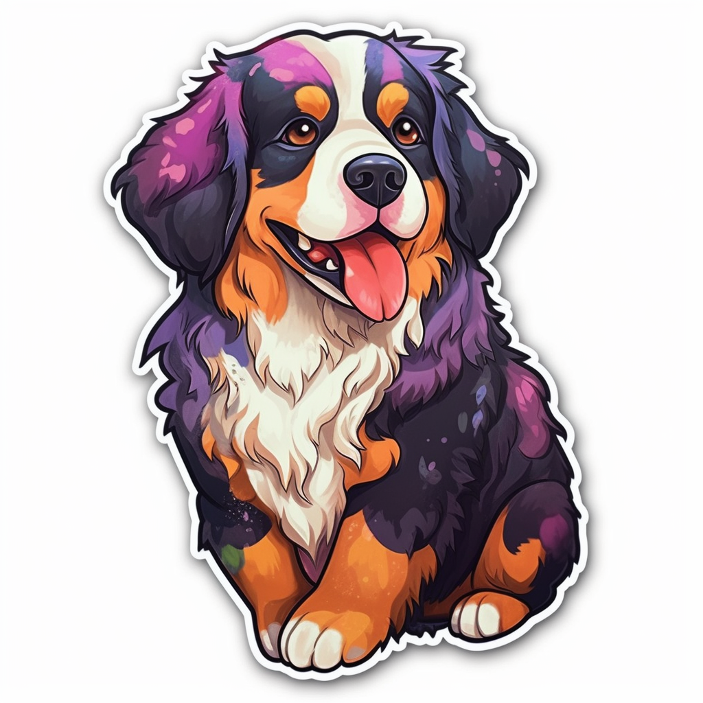 Bernese Mountain Dog Vinyl Decal Sticker for Car, Laptop, Tumbler and more # 007136