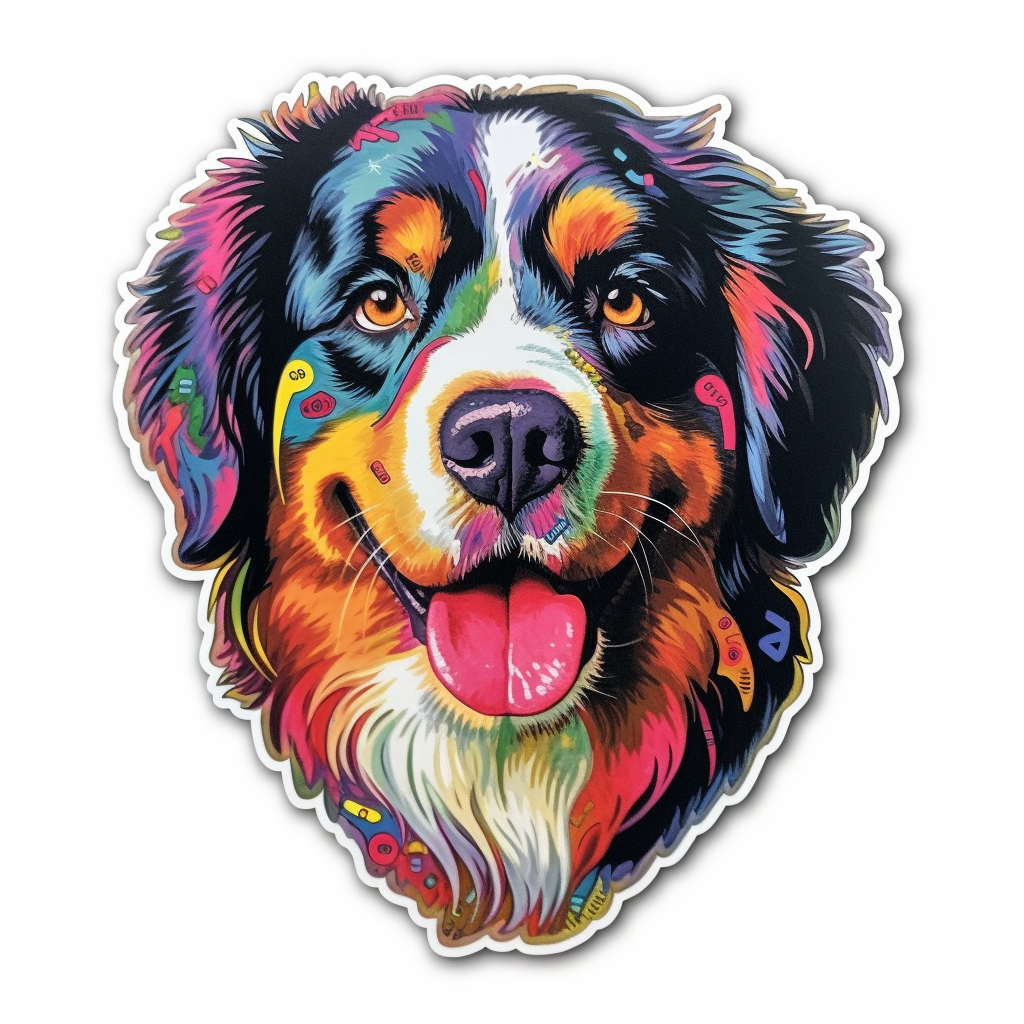 Bernese Mountain Dog Vinyl Decal Sticker for Car, Laptop, Tumbler and more # 007126