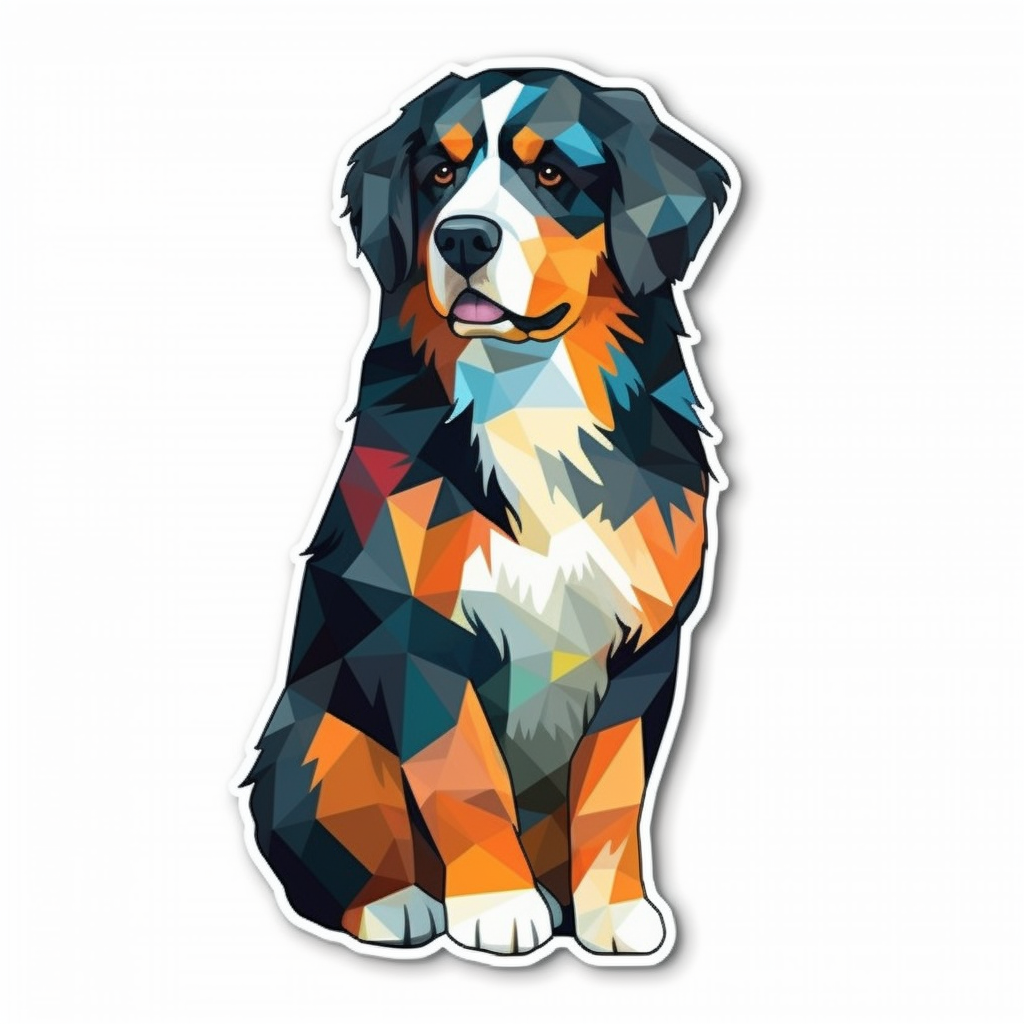 Bernese Mountain Dog Vinyl Decal Sticker for Car, Laptop, Tumbler and more # 007099
