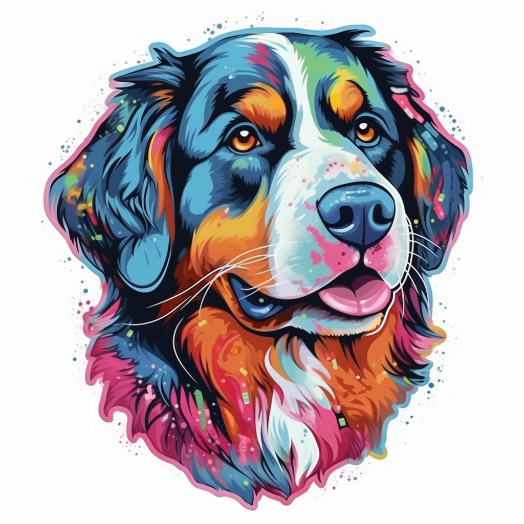 Bernese Mountain Dog Vinyl Decal Sticker for Car, Laptop, Tumbler and more # 007134