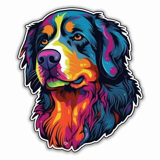 Bernese Mountain Dog Vinyl Decal Sticker for Car, Laptop, Tumbler and more # 007124