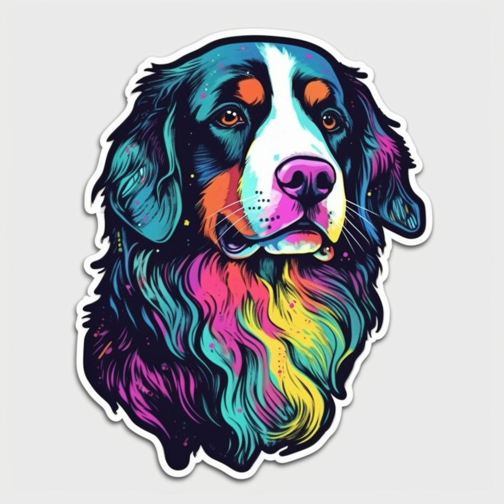 Bernese Mountain Dog Vinyl Decal Sticker for Car, Laptop, Tumbler and more # 007157