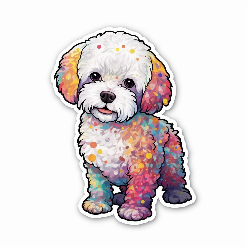 Bichon Frise Dog Vinyl Decal Sticker for Car, Laptop, Tumbler and more # 007358