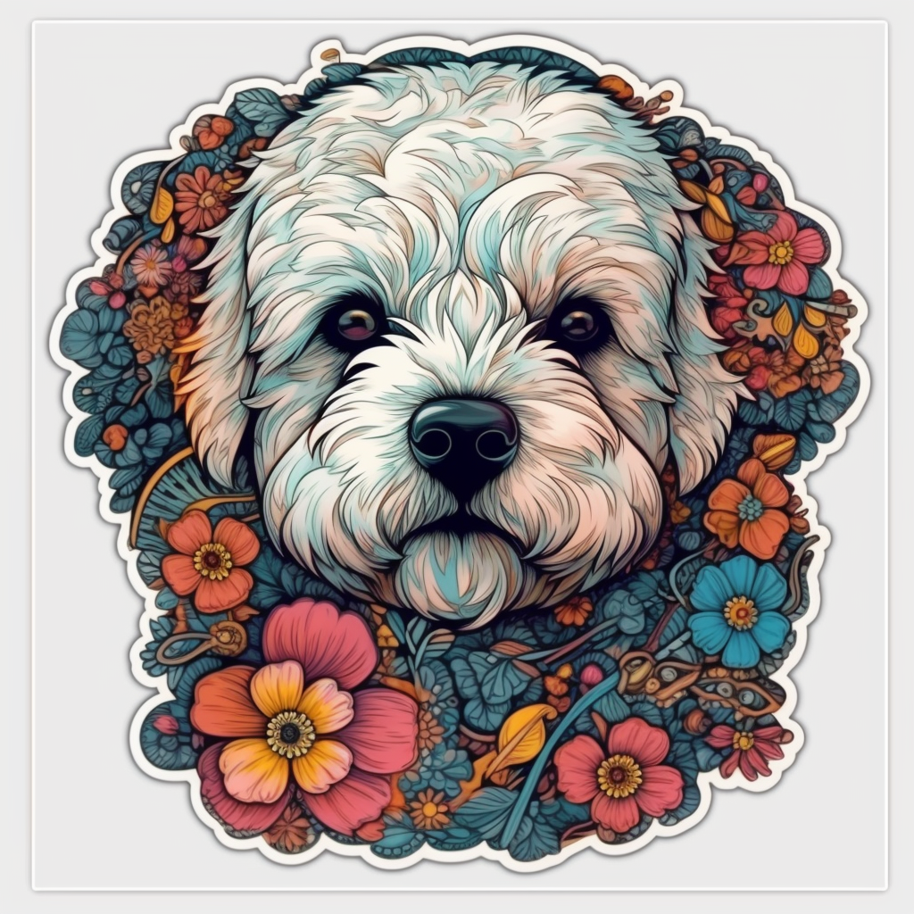 Bichon Frise Dog Vinyl Decal Sticker for Car, Laptop, Tumbler and more # 007367