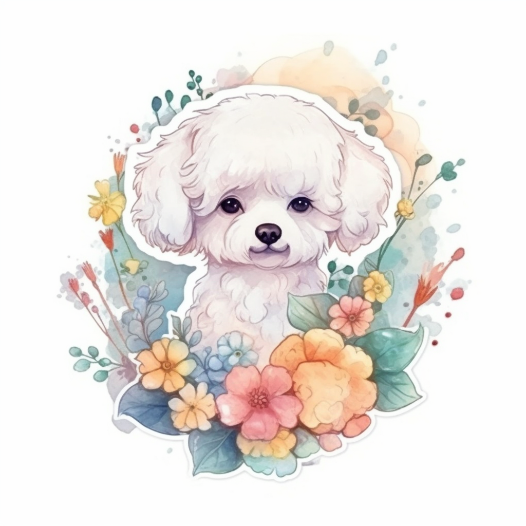Bichon Frise Dog Vinyl Decal Sticker for Car, Laptop, Tumbler and more # 007384