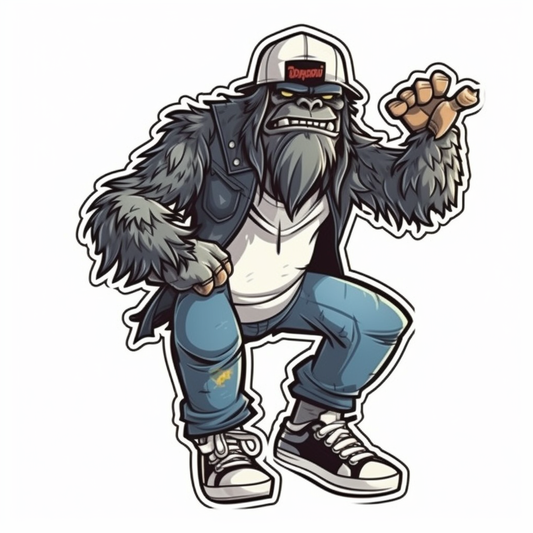 Big Foot Vinyl Decal Sticker for Car, Laptop, Tumbler and more # 006820