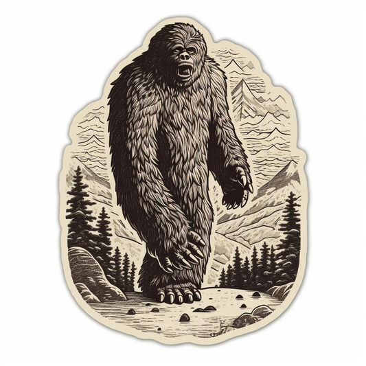 Big Foot Vinyl Decal Sticker for Car, Laptop, Tumbler and more # 006824