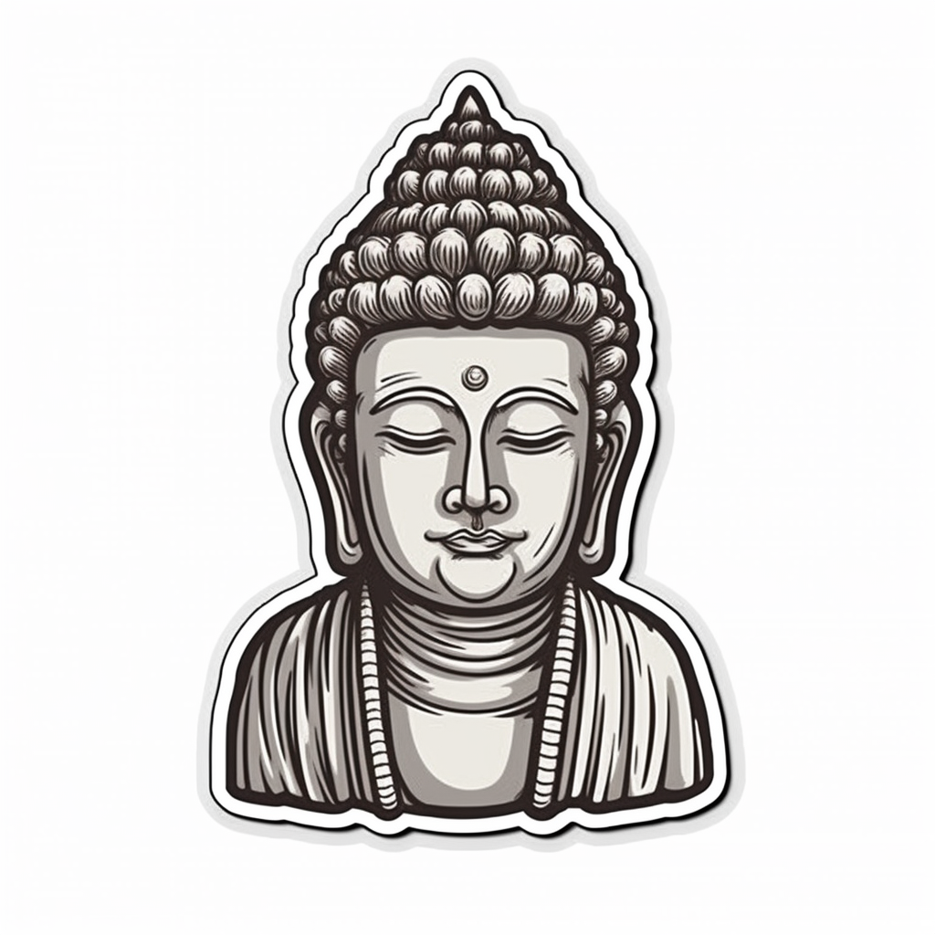 Buddha Vinyl Decal Sticker for Car, Laptop, Tumbler and more # 0010161