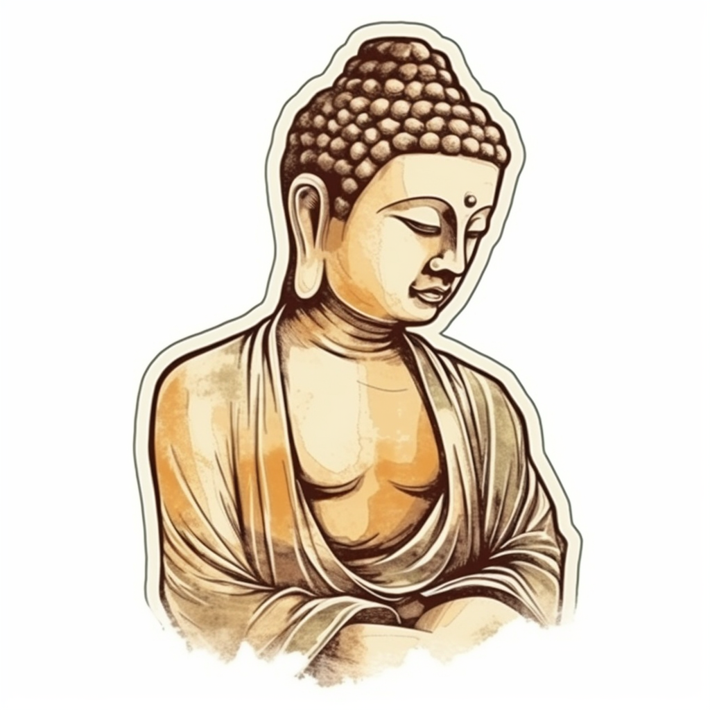 Buddha Vinyl Decal Sticker for Car, Laptop, Tumbler and more # 0010182