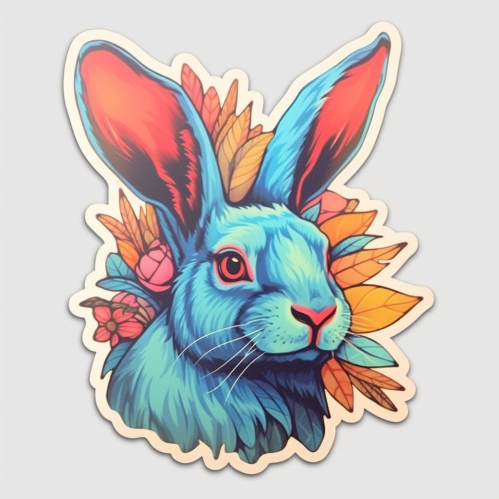 Cute and adorable Bunny Rabbit Vinyl Decal Sticker for Car, Laptop, Tumbler and more # 0010880