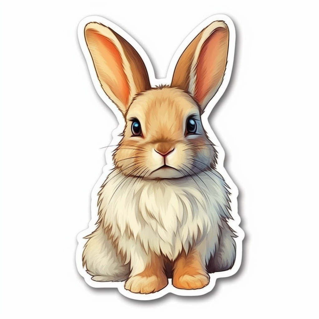 Cute and adorable Bunny Rabbit Vinyl Decal Sticker for Car, Laptop, Tumbler and more # 0010870