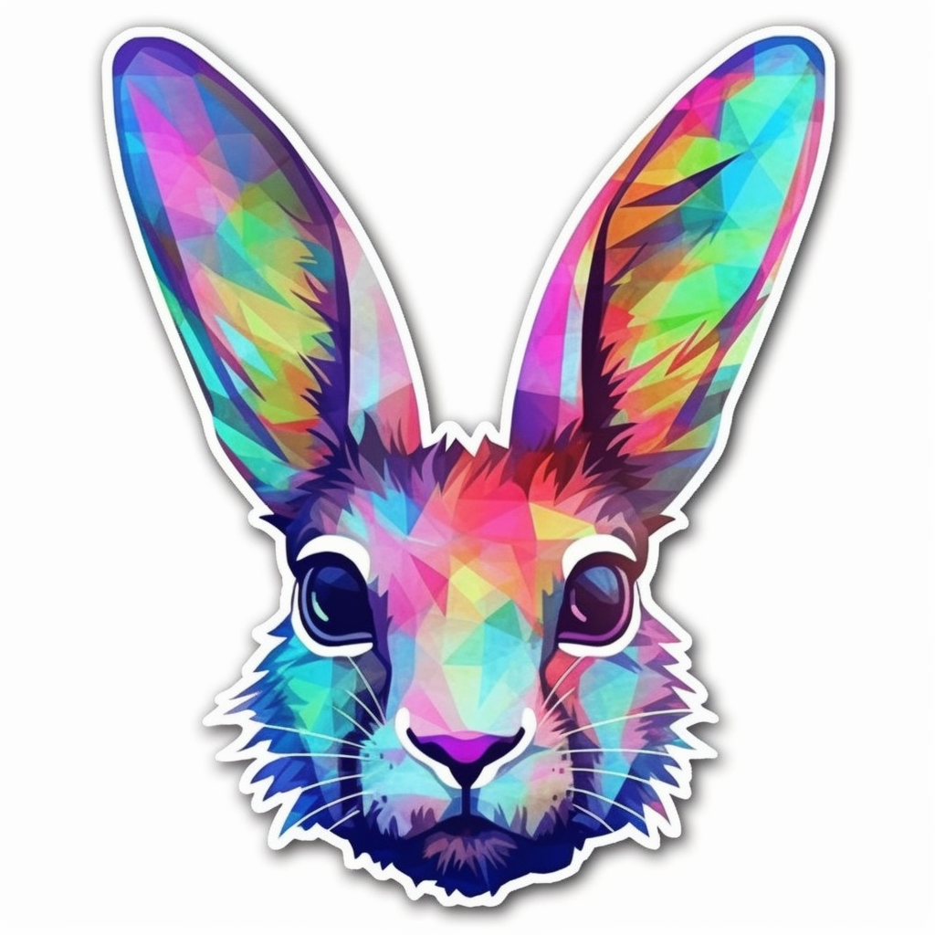 Cute and adorable Bunny Rabbit Vinyl Decal Sticker for Car, Laptop, Tumbler and more # 0010899