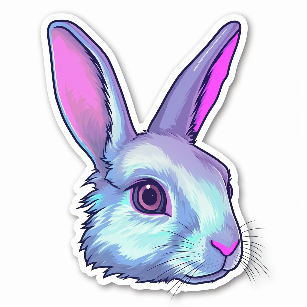 Cute and adorable Bunny Rabbit Vinyl Decal Sticker for Car, Laptop, Tumbler and more # 0010914
