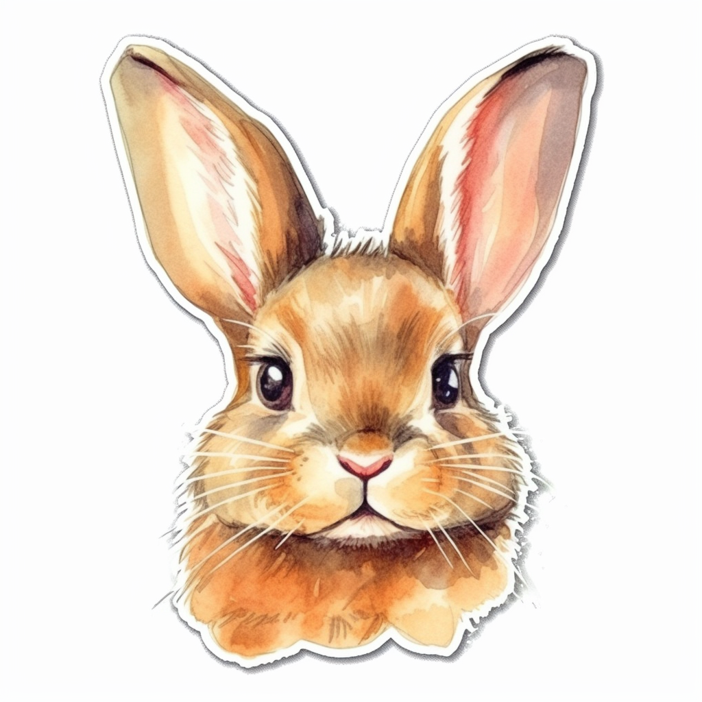 Cute and adorable Bunny Rabbit Vinyl Decal Sticker for Car, Laptop, Tumbler and more # 0010913