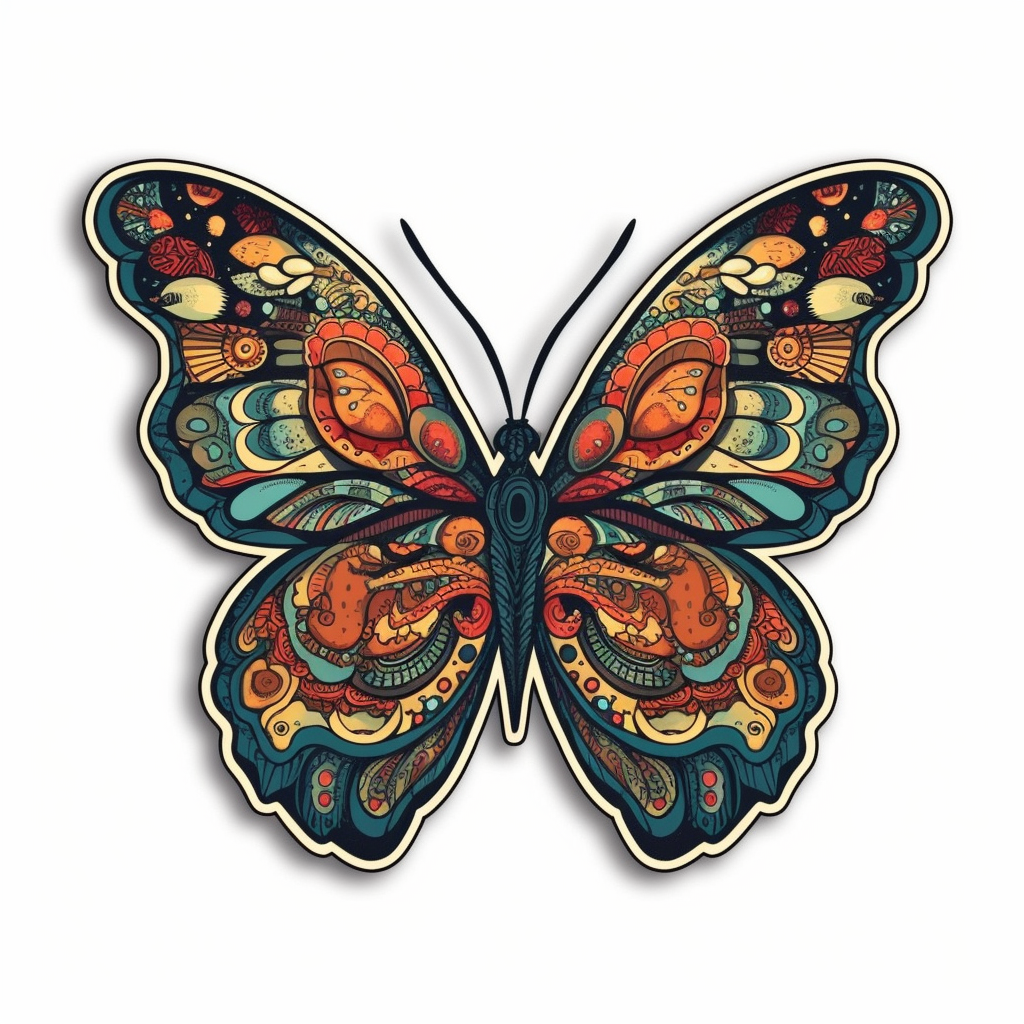 Butterfly Vinyl Decal Sticker for Car, Laptop, Tumbler and more # 005846