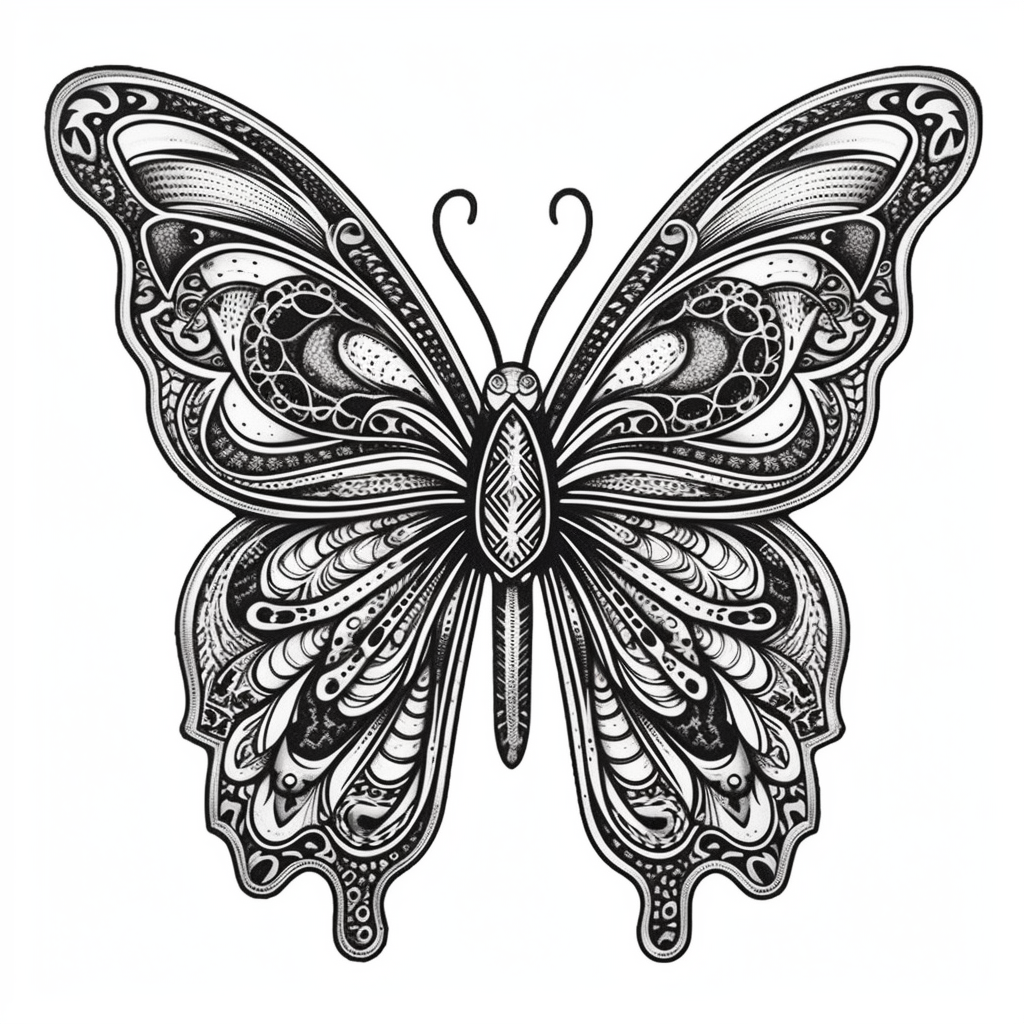 Butterfly Vinyl Decal Sticker for Car, Laptop, Tumbler and more # 005796