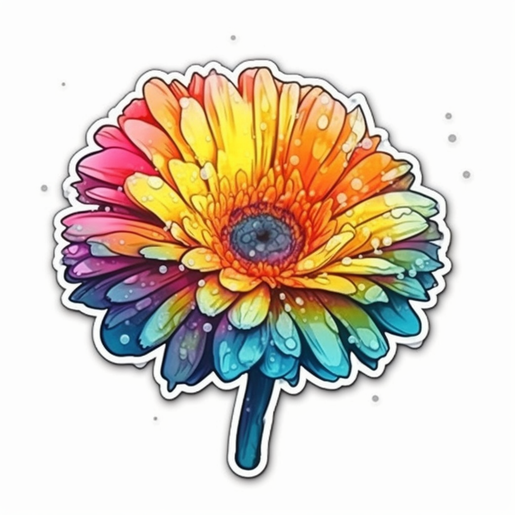 Calendula Flower Vinyl Decal Sticker for Car, Laptop, Tumbler and more # 006331