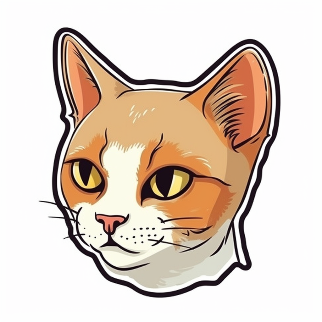 Abyssinian Cat Vinyl Decal Sticker for Car, Laptop, Tumbler and more # 002452
