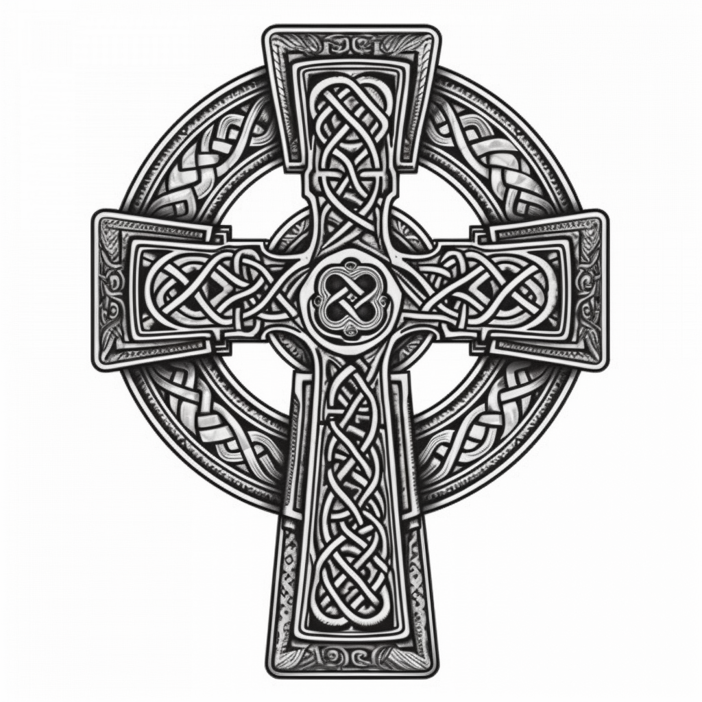 Celtic Cross Vinyl Decal Sticker for Car, Laptop, Tumbler and more # 007871