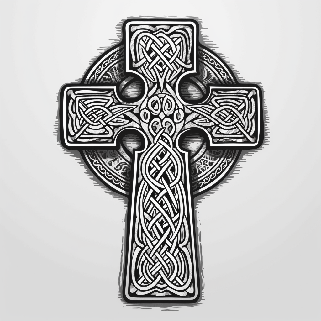 Celtic Cross Vinyl Decal Sticker for Car, Laptop, Tumbler and more # 007858