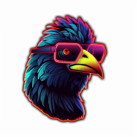 Chicken Vinyl Decal Sticker for Car, Laptop, Tumbler and more # 006579