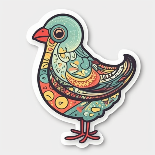 Chicken Vinyl Decal Sticker for Car, Laptop, Tumbler and more # 006582