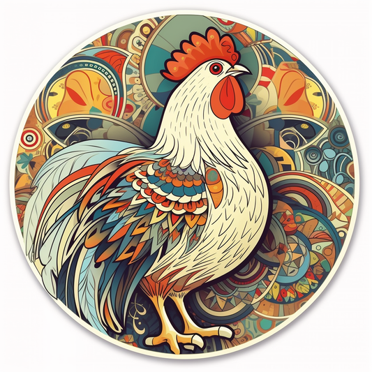 Chicken Vinyl Decal Sticker for Car, Laptop, Tumbler and more # 006578