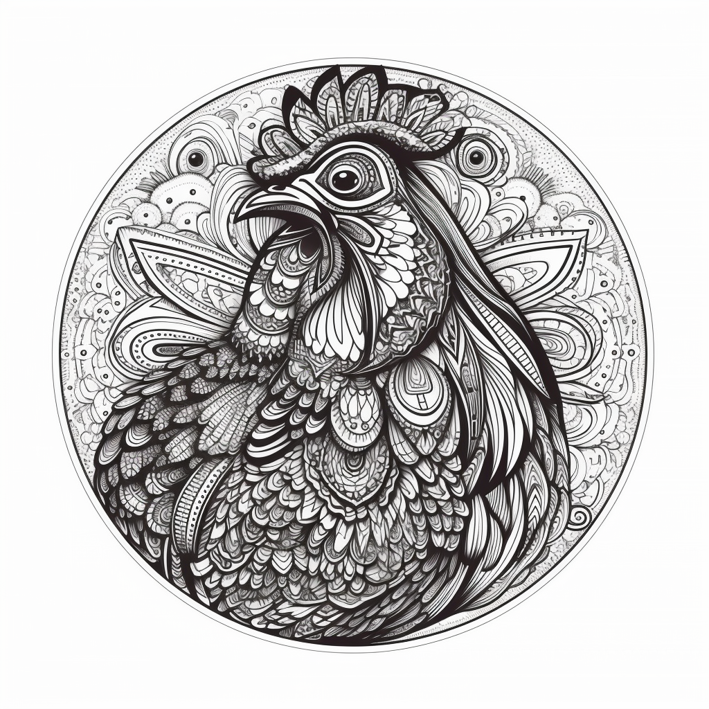 Chicken Vinyl Decal Sticker for Car, Laptop, Tumbler and more # 006553