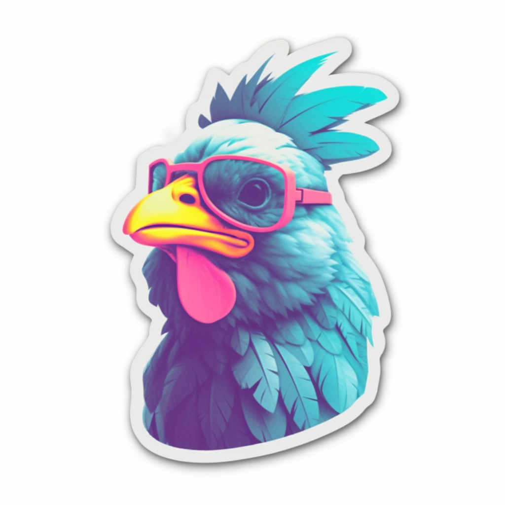 Chicken Vinyl Decal Sticker for Car, Laptop, Tumbler and more # 006517