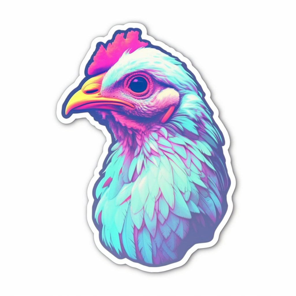 Chicken Vinyl Decal Sticker for Car, Laptop, Tumbler and more # 006512