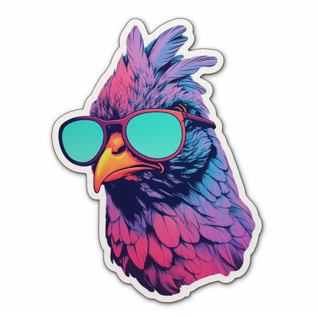 Chicken Vinyl Decal Sticker for Car, Laptop, Tumbler and more # 006535