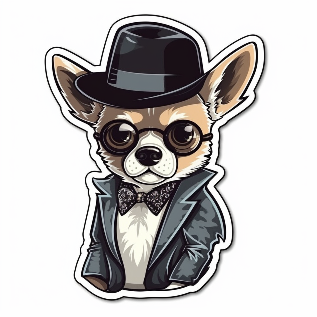 Chihuahua Dog Vinyl Decal Sticker for Car, Laptop, Tumbler and more # 003681