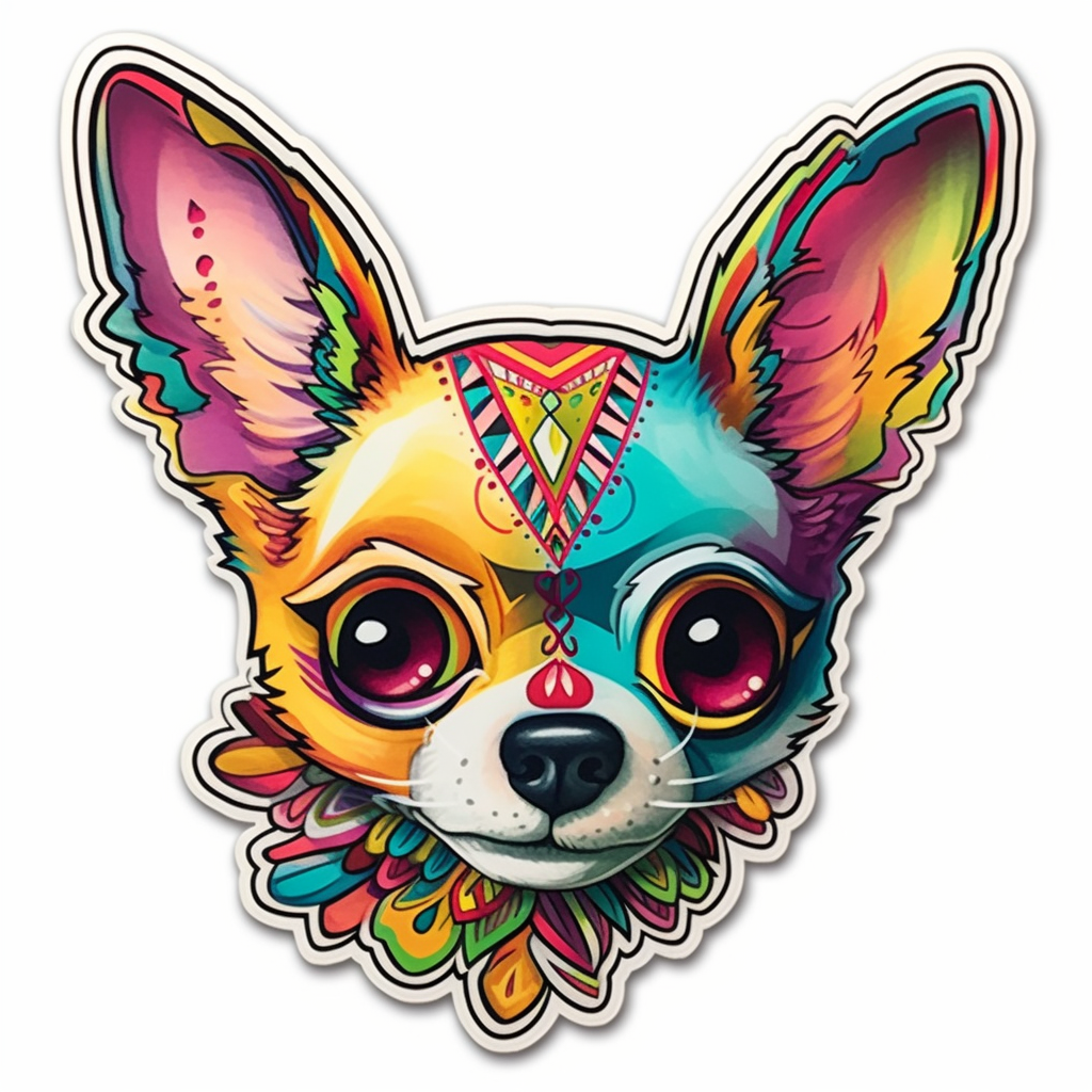Chihuahua Dog Vinyl Decal Sticker for Car, Laptop, Tumbler and more # 003688