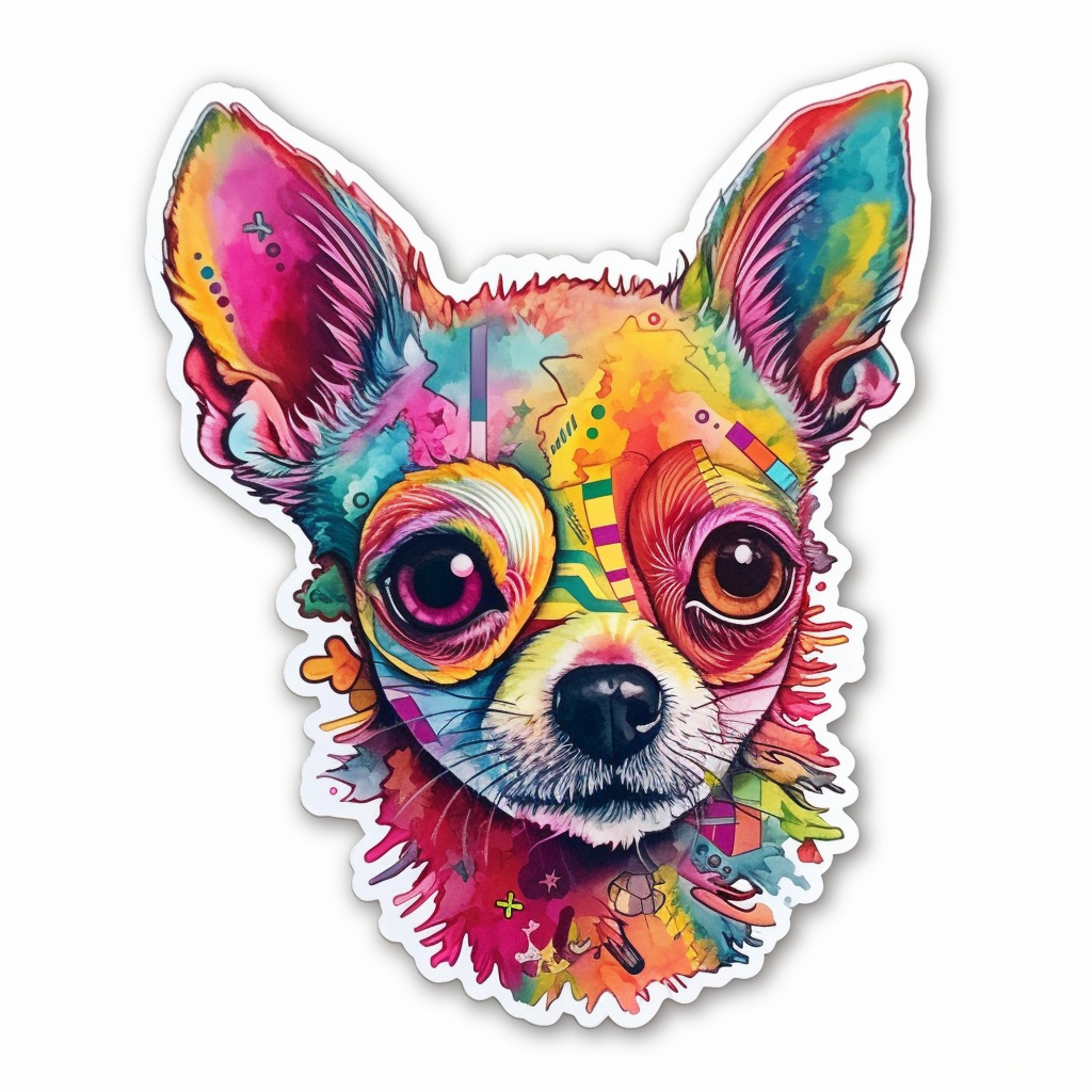 Chihuahua Dog Vinyl Decal Sticker for Car, Laptop, Tumbler and more # 003678